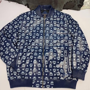 MCM Leather Jacket Mens Unisex Outerwear Mens Racing Leather Jacket mcm bomber jacket Customized biker jacket gift