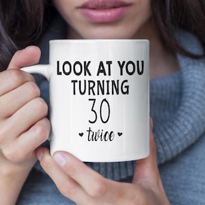 Funny 60th Birthday Mug for Women, Custom Name Birthday Cup, Personalized Name Coffee Mug, Custom 60th Birthday Gift for Her,60 Years Old