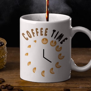 Coffee Time Mug: Funny Caffeine Addict Gift for Baristas