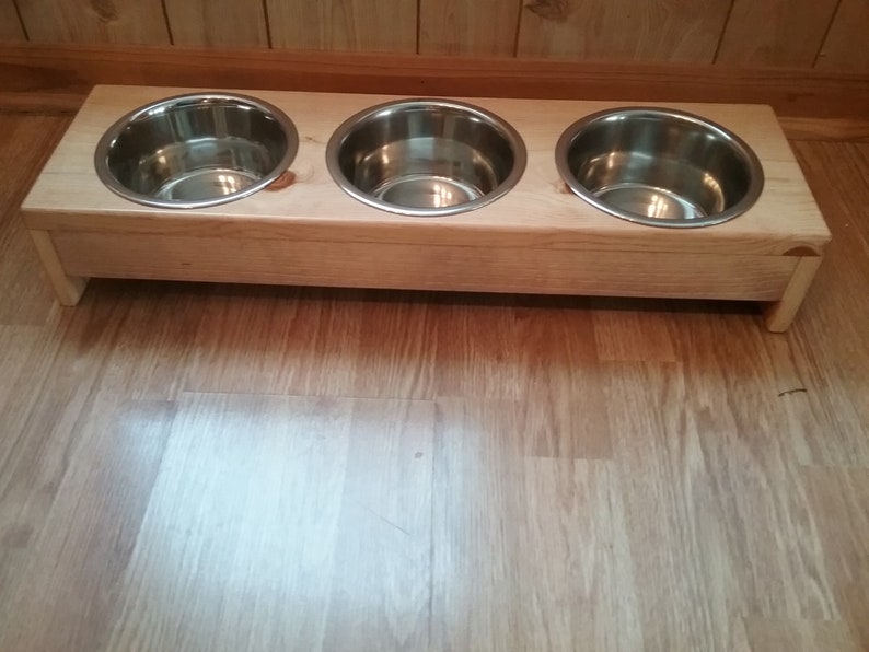 Elevated Dog Feeder Raised Pet Feeder Etsy