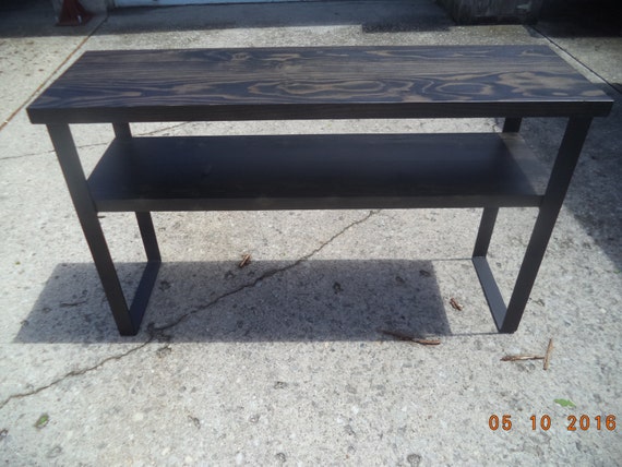 Home Living Console Tables Cabinets Industrial And Steel Table Sofa With Raw Legs Wood Metal Kitchen Island Steel Console Table Sofa, Sofa Table Kitchen Island