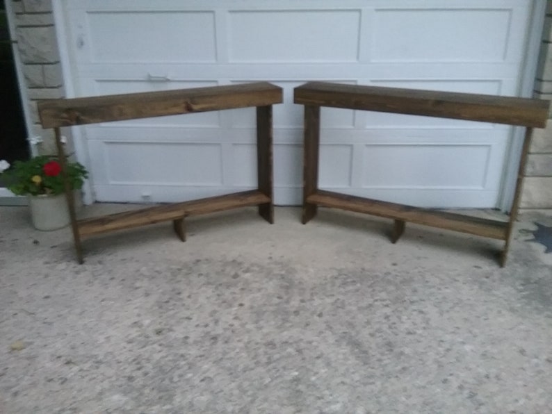 table console canapé table entrée table étroite recyclé | etsy