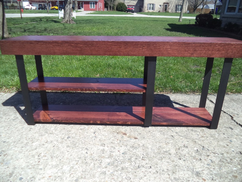 Coffee Table Bench Industrial Wood And Steel Bench TV Stand Metal Legs Entry Bench Dining Bench Wooden Bench 60 Furniture