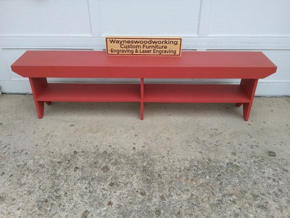 Wooden Bench Country Style Etsy