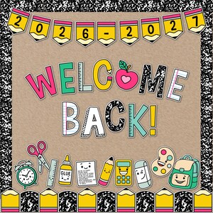 Welcome Back to School Bulletin Board Kit, Printable First Week of ...