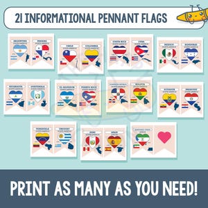 Hispanic Heritage Month Bulletin Board Kit, Printable Hispanic Heritage Month Bulletin Board Ideas, National Hispanic Heritage Month Decor image 5