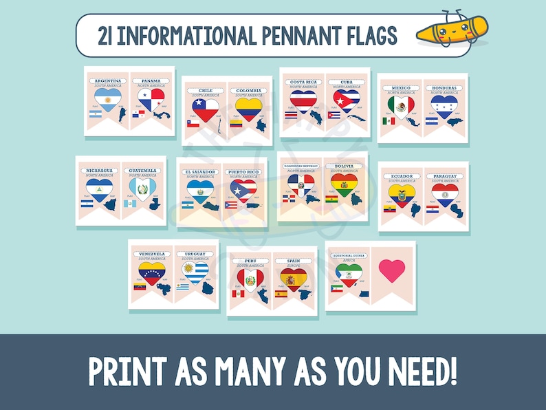 Hispanic Heritage Month Bulletin Board Kit, Printable Hispanic Heritage Month Bulletin Board Ideas, National Hispanic Heritage Month Decor image 5