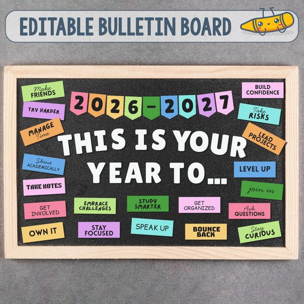 Beginning of the School Year Bulletin Board Ideas - Etsy