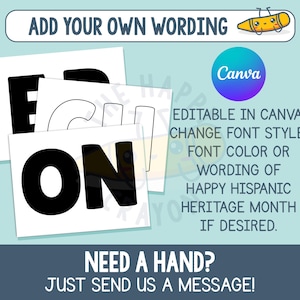Hispanic Heritage Month Bulletin Board Kit, Printable Hispanic Heritage Month Bulletin Board Ideas, National Hispanic Heritage Month Decor image 7