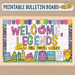 Gen Alpha Bulletin Board Kit, Printable Welcome Bulletin Board Ideas, Gen Alpha Gen Z Back to School Classroom Decor New Year Bulletin Board