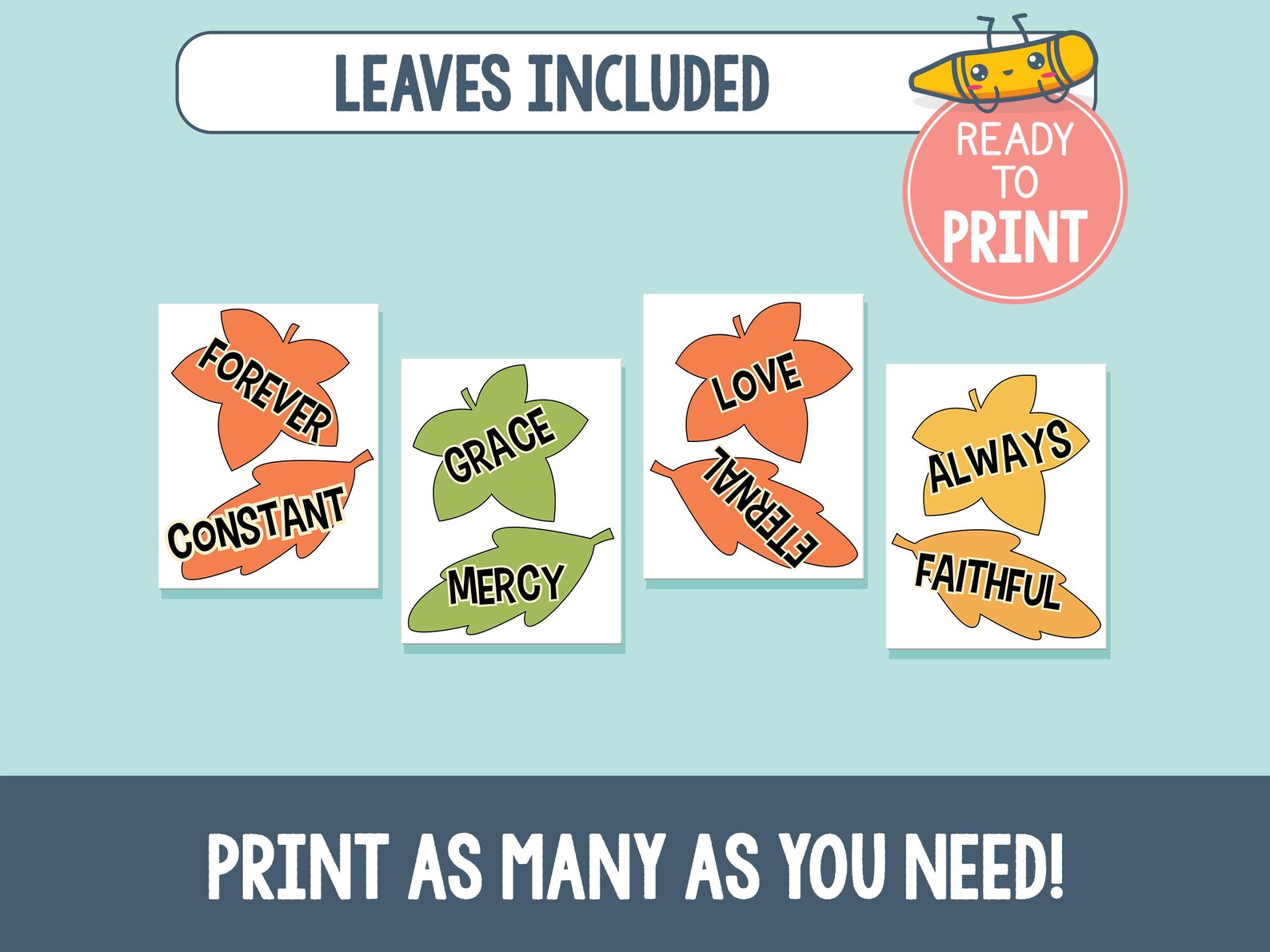 Religious Fall Bulletin Board Ideas Printable, God Love Christian ...