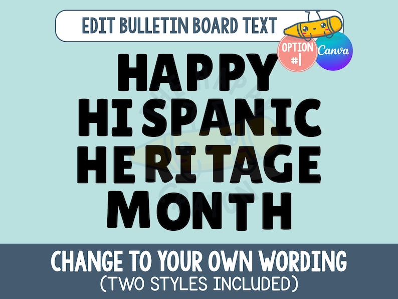 Hispanic Heritage Month Bulletin Board Kit, Printable Hispanic Heritage Month Bulletin Board Ideas, National Hispanic Heritage Month Decor image 3