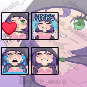 Witch – Professional Streamer Emote Bundle for Twitch, YouTube, Discord and More