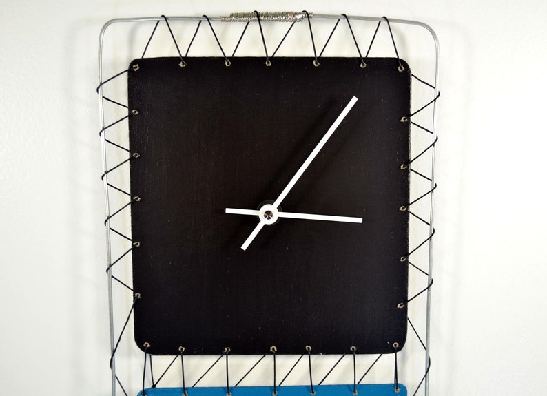 Abstract Wire Art Clock Mixed Media Modern - Etsy