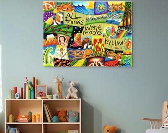 All Things Canvas - Christian Scripture Artwork for Home | Faith Inspired Décor