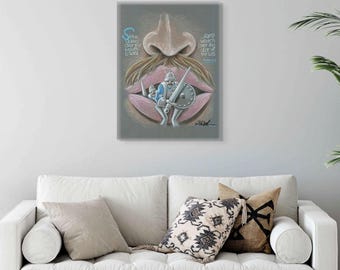 Set a Guard Canvas – Christian Scripture Artwork for Home | Faith Inspired Décor