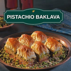 Pistachio Baklava – Luxury Metal Box – Handmade Turkish Bakava – Fresh Daily Traditional Turkish Dessert – from İstanbul/Turkey