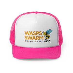 Wasps Swarm Trucker Caps - Rugby Fans Hat, Sports Apparel, Game Day Headwear, Gift for Sports Enthusiasts, Rugby Team Fan Accessory