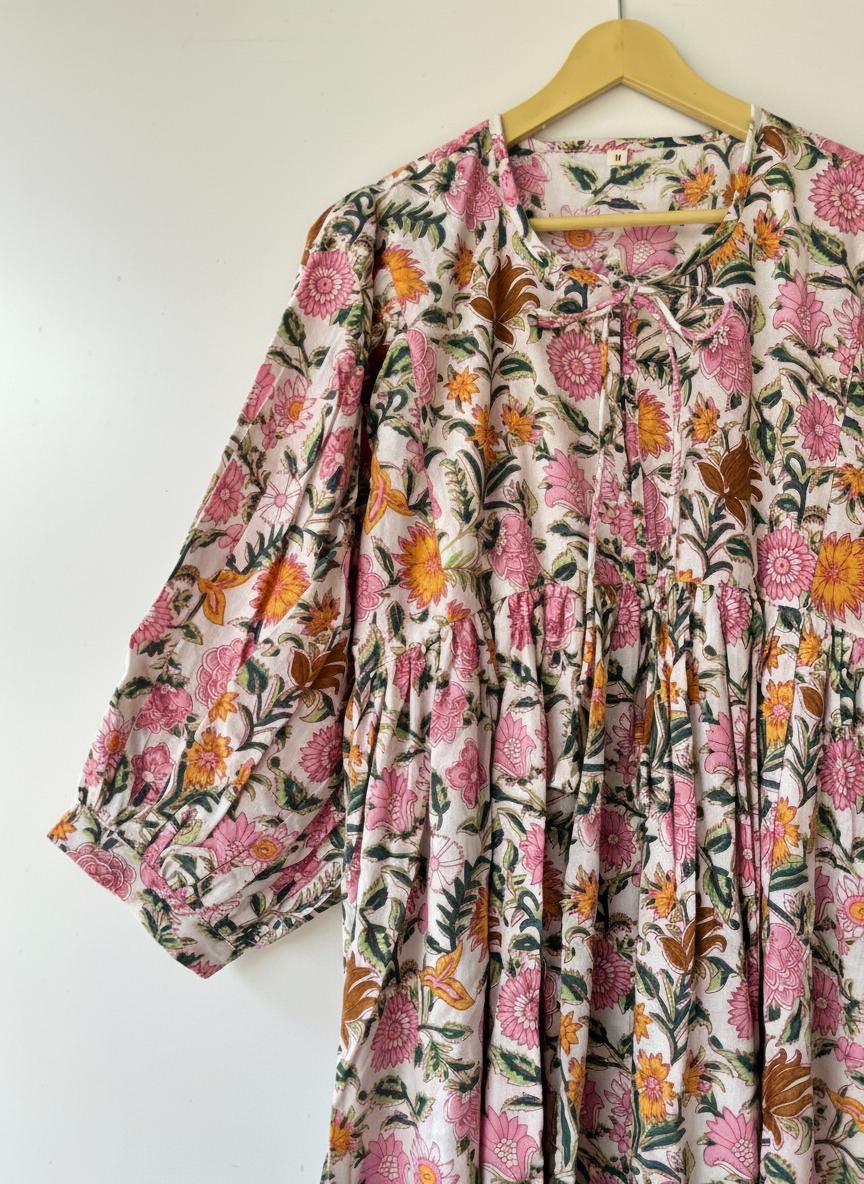 white christmas dresses Daisy Cotton Boho Dress main image 1
