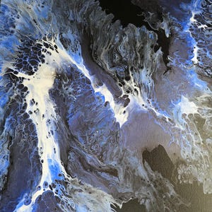 Blue Dream – Original Fluid Art Pour Painting