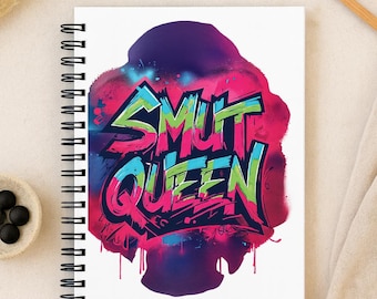 Quaderno a spirale Smut Queen: diario del lettore di romanzi piccanti