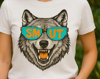 Maglietta White Smut Wolf: Maglietta Spicy Romance Reader