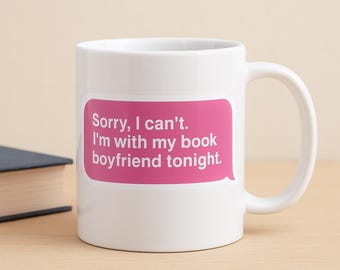 Taza "Novio de Libro": Regalo divertido para lectores obscenos de BookTok