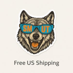 Smut Wolf Sticker: Funny Spicy Reader Decal - BookTok Gift