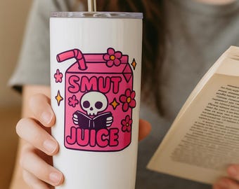 Vaso Smut Juice: Vaso de acero inoxidable de 20 oz para amantes de los libros picantes
