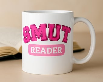 Taza de Lector de Smut: Divertida taza de café literaria para amantes del romance