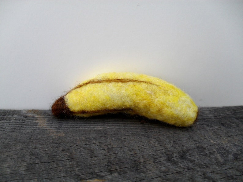 Catnip Cat toy banana needle felted Etsy