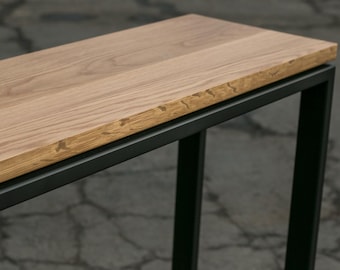 White Oak 'LOOKOUT' Console Table - clearance - in stock