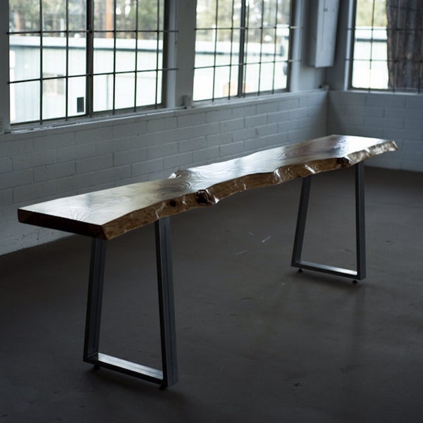 Live Edge Console Etsy