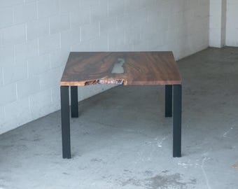 Claro Walnut Slab Dining Table - ON SALE