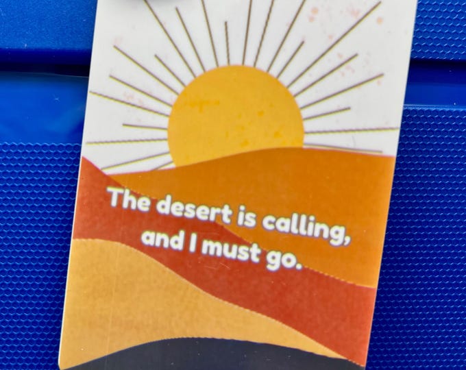 Luggage Tag - The Desert is Calling