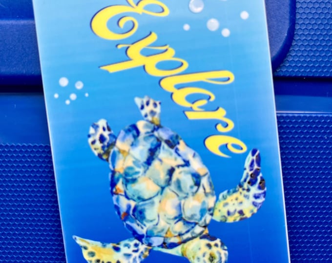 Luggage Tag - Explore Sea Turtle