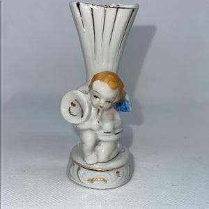 Vaso Cherubino in ceramica d&#39;epoca