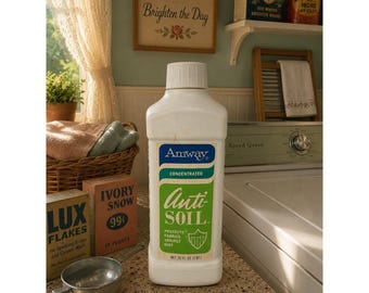 VTG Amway Concentrated Anti Soil Protects Fabric Against Dirt 32 Fl. Oz Bottle