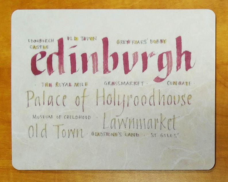 Placemats set of four Scotland table mat home gift housewarming gift image 2