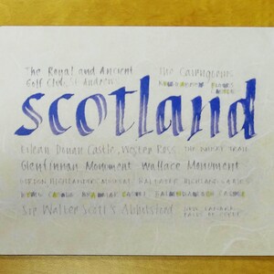 Placemats set of four Scotland table mat home gift housewarming gift image 3