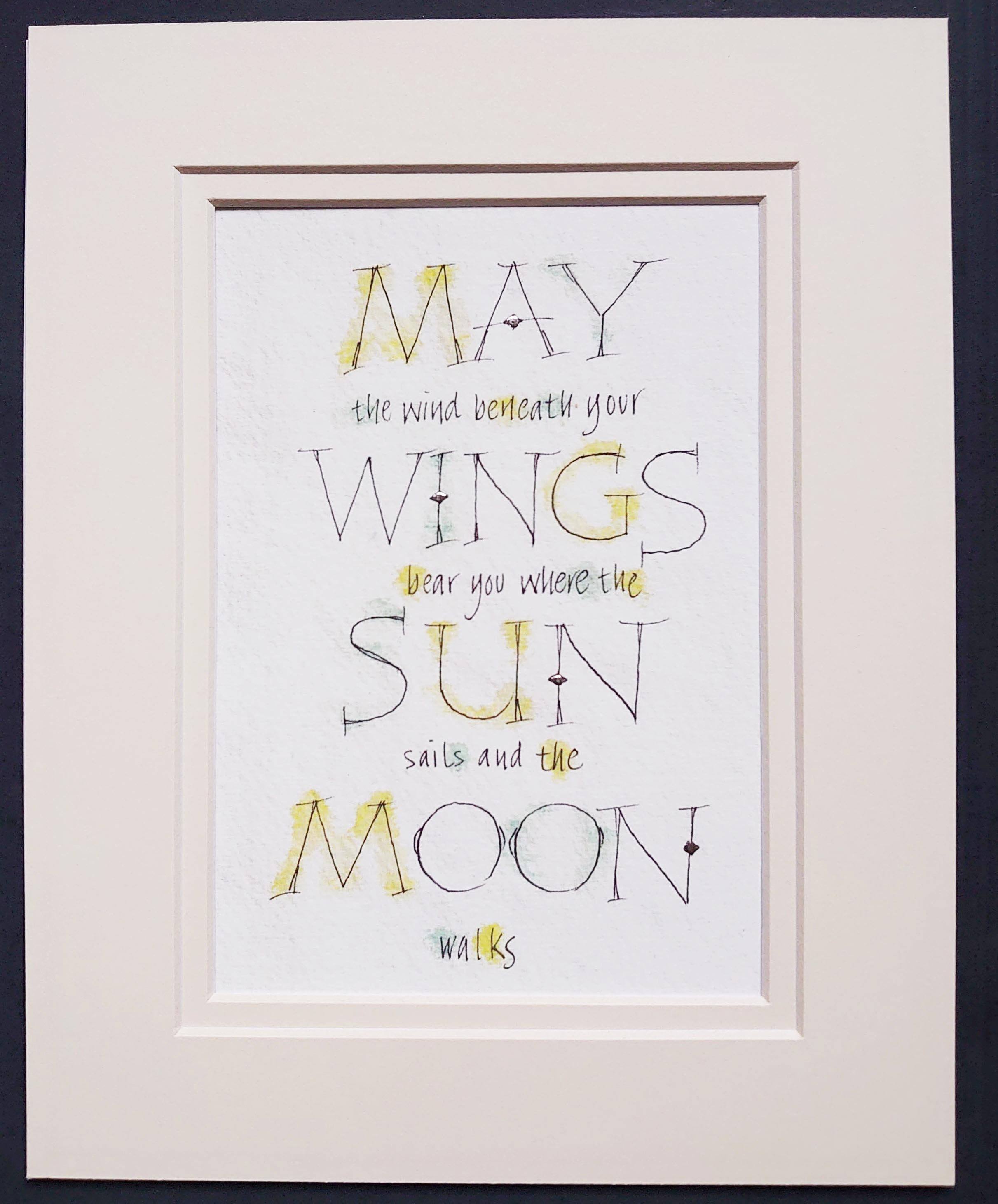 May the Wind Beneath Your Wings Gandalf Quote Print Tolkein Etsy UK
