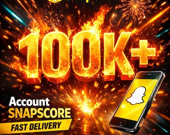 100K Snapscore Account | Snapchat 100,000+ Score | Fast Delivery