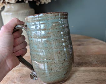 Big Cozy Coffee Mug, 20 oz, Handmade Stoneware Mug, Large Ceramic Cup