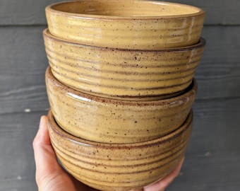 Ciotola da portata in ceramica fatta a mano: terracotta rustica - 5x3