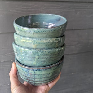 Rustic Ceramic Dinner Bowl – Handmade Stoneware Salad, Pasta, Soup Bowl – Mix & Match Pottery Tableware