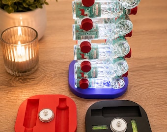 Hubi Tower ! Beleuchtete Basis für den Hubertus Tropfen Turm. Optional mit WASSERWAAGE.