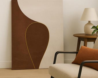 Minimalistyczny, abstrakcyjny wydruk ścienny, japoński, skandynawski, cyfrowy do pobrania, nowoczesny, geometryczny, neutralny plakat, współczesny wystrój domu w stylu boho