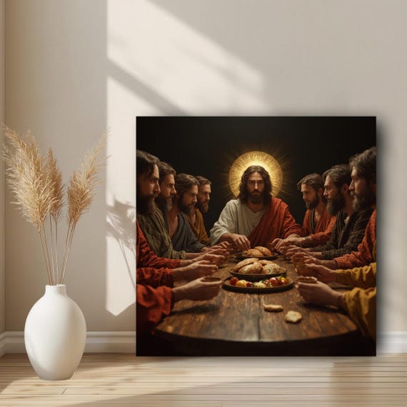 Christ Painting - Jesus Poster – Appearing to the Seven Disciples Digital Download