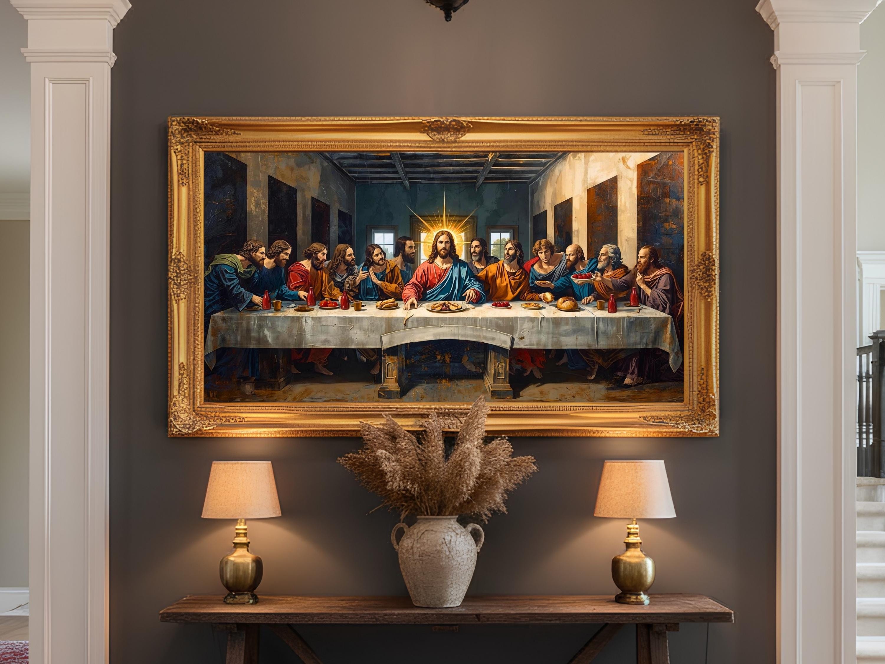 Last Supper Wall Art for Homes, Christian Housewarming Gift, the Last ...
