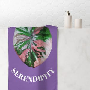 Botanical Bath Towel, Orchid Towel, Elegant Guest Towel, Oversized Towel, Boho Hand Towel, Large Beach Towel, Floral Beach Towel